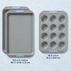 Pyrex® Metal Bakeware 3-Piece Set in Cerulean