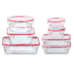 Pyrex® FreshLock™ 14-piece Mixed-Size Glass Storage Set